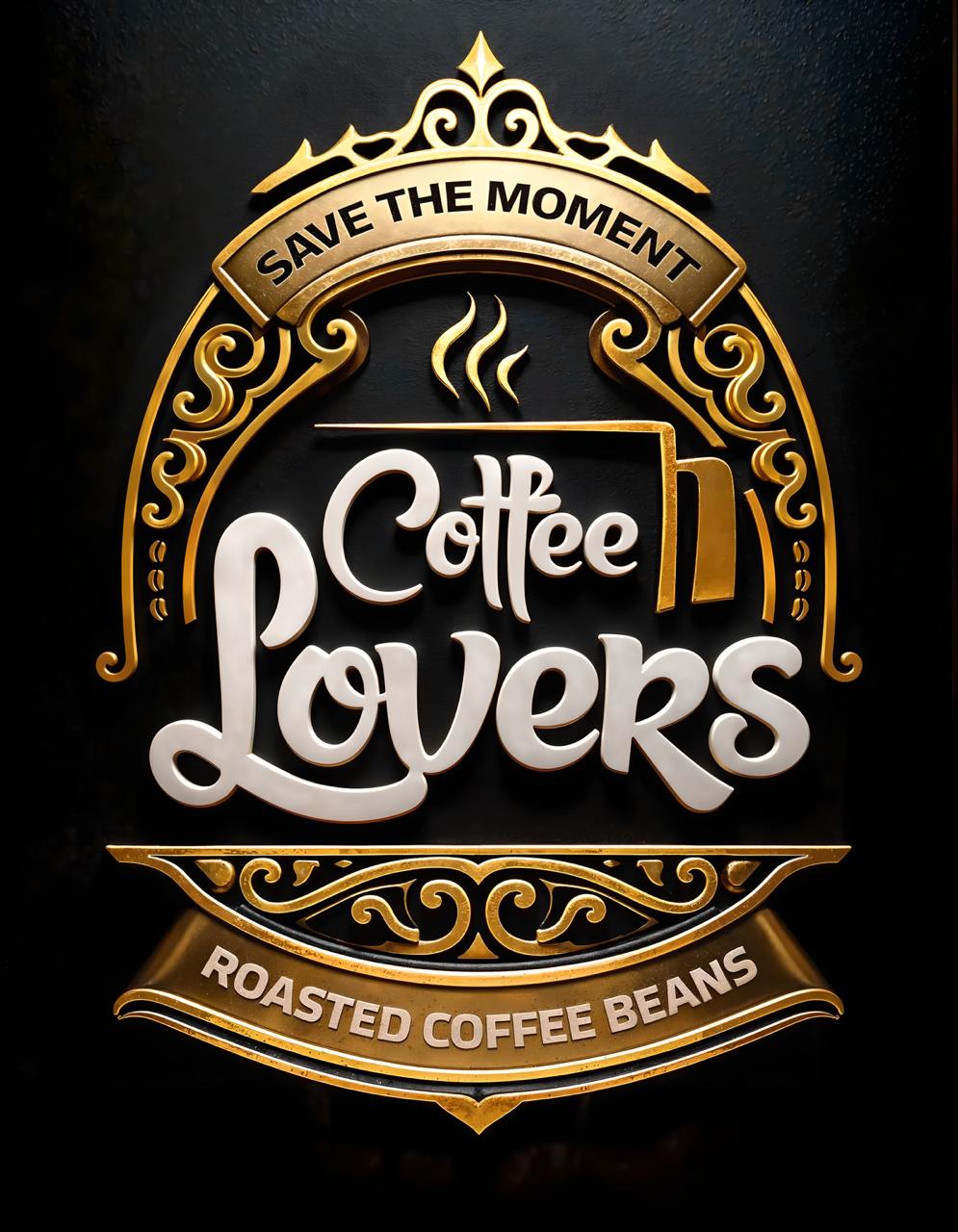 Coffee Lovers English Logo